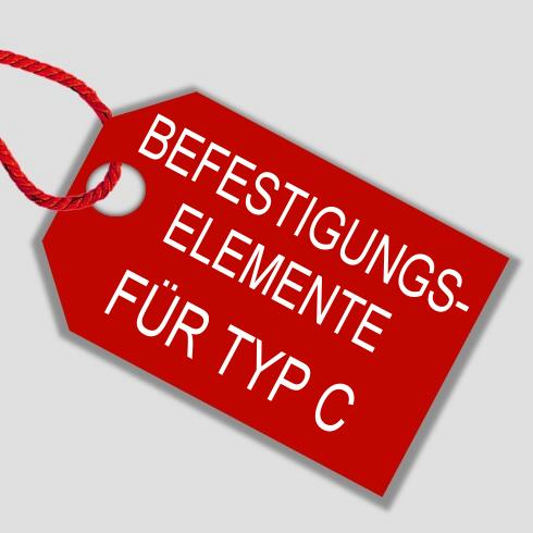 Befestigungsmaterial für Rammschutzplanken Typ C