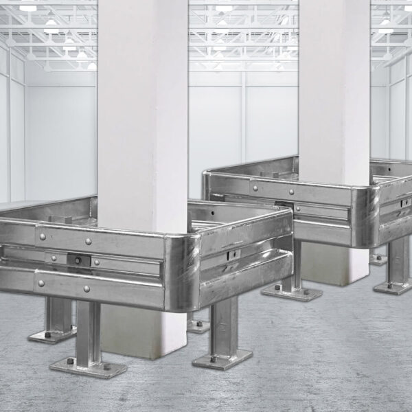 Sparset 2 Säulenschutz aus Leitplanken