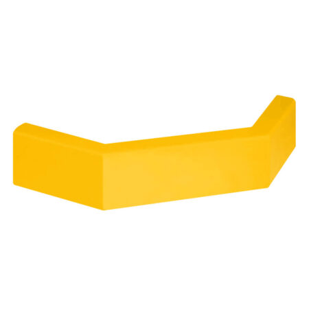 Rammschutz-Eckplanke, Außenecke, gelb, Stahl, kunststoffbeschichtet, C-Profil