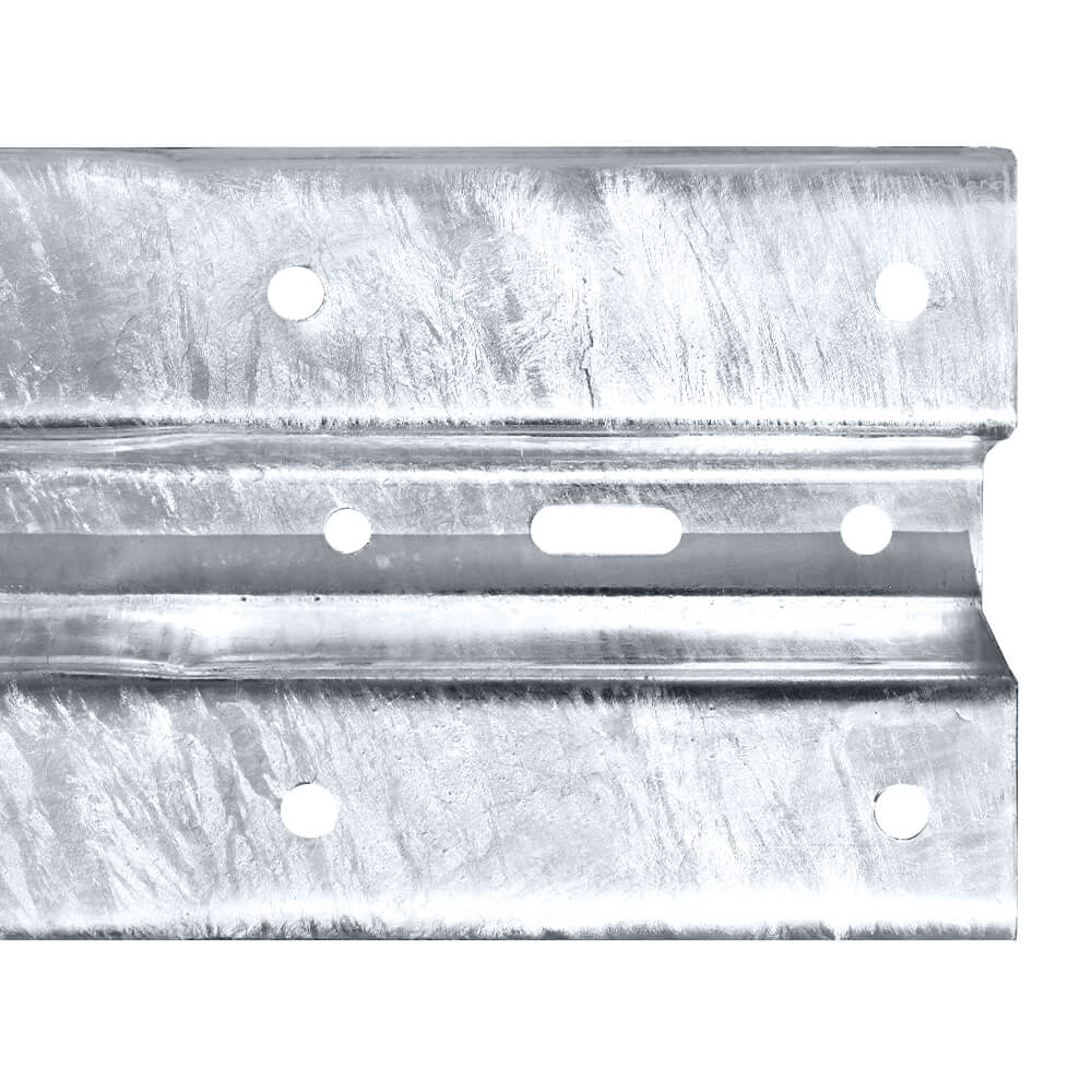 Leitplankenerweiterung aus Stahl, 80 cm lang, verlängert um 50 cm, mit B-Profil