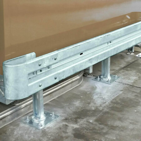 Schutzplanken Erweiterungs-Set 4 Meter Länge, zum Aufdübeln, Stahl, Profil B