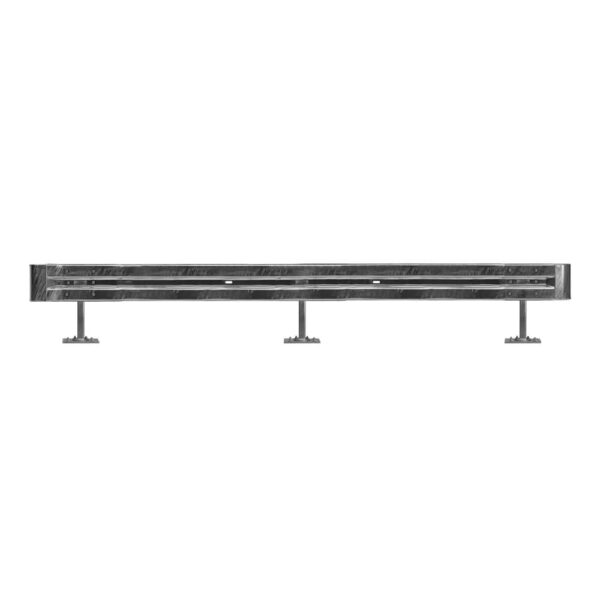 Schutzplanken Komplett-Set 4,80 Meter Länge, zum Aufdübeln, Stahl, Profil B