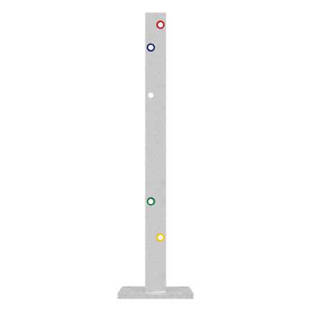 Schutzplanken Komplett-Set M75-1SP, 2,13 m, zum Aufdübeln, Stahl, B-Profil