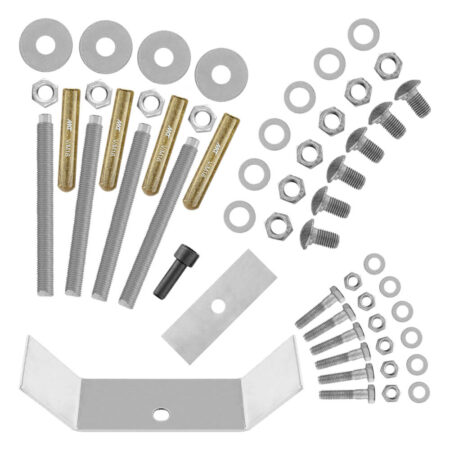 4-seitiges Säulenschutz-Komplett-Set M100-2SP, außen 124 cm, innen 78 cm, Stahl, B-Profil