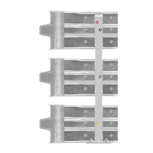 Schutzplanken Erweiterungs-Set Innenecke M100-3SP, Aufdübeln, Stahl, B-Profil