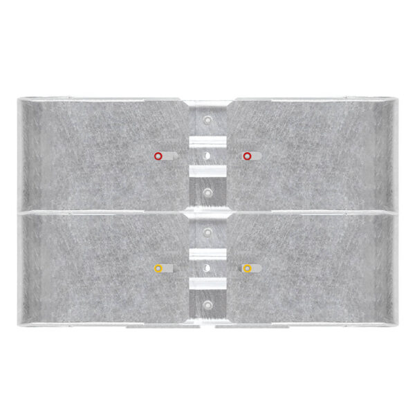 Kürzestes Schutzplanken-Komplett-Set, M50-2SP, 105 cm, zum Aufdübeln, Stahl, B-Profil