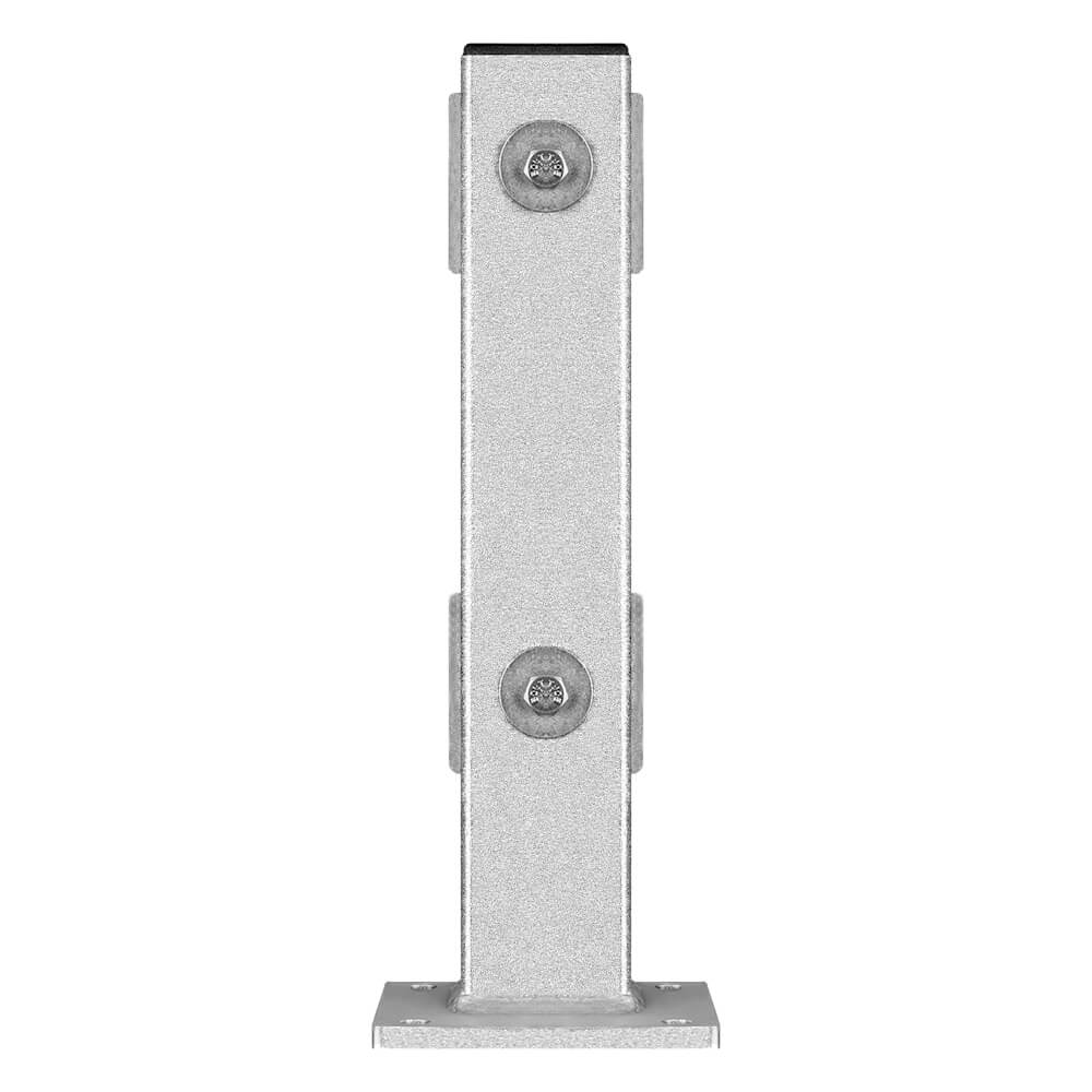 Rammschutz-Planken Erweiterungs-Set, 90 Grad Ecke, verzinkt, Stahl, C-Profil