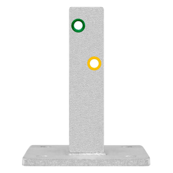 Leitplanken Verlängerungs-Bausatz M25-1SP, 2 m, zum Aufschrauben, Stahl, Profil B