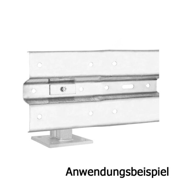 Leitplanken Verlängerungs-Bausatz M25-1SP, 2 m, zum Aufschrauben, Stahl, Profil B