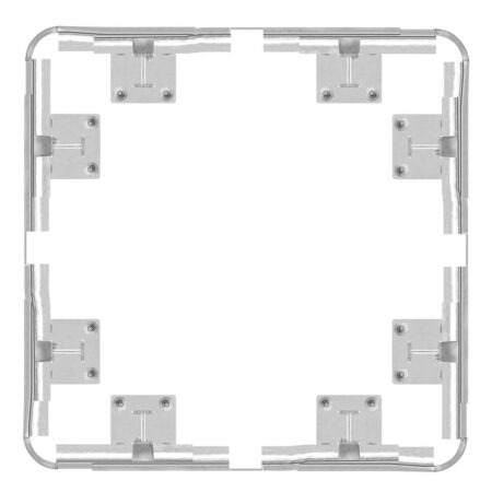 4-seitiger Säulenschutz-Komplett-Bausatz M100-3SP, außen 138 cm, innen 92 cm, Stahl, Profil B