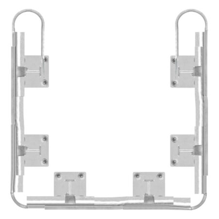 3-seitiger Säulenschutz-Komplett-Bausatz M100-3SP, außen 124x127cm, innen 78x104cm, Stahl, Profil B
