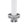 Säulenschutz-Komplett-Bausatz, feuerverzinkter Stahl, für Säulen bis 30 x 30 cm