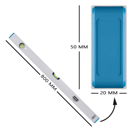 HAZET® Wasserwaage 2154-80, Aluminium, 80 cm lang