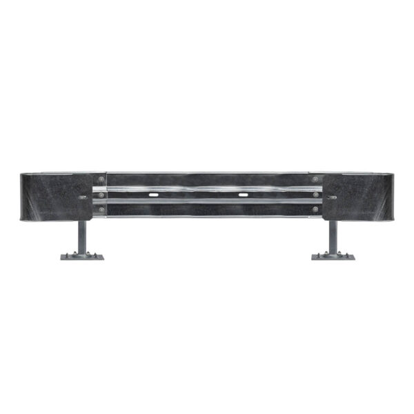 Leitplanken Komplett-Bausatz 2,80 Meter Länge, zum Aufschrauben, Stahl, Profil B