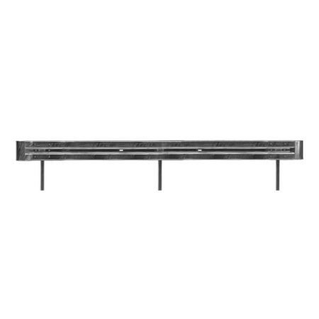 Leitplanken Komplett-Bausatz 4,80 Meter Länge, zum Rammen, Stahl, Profil B
