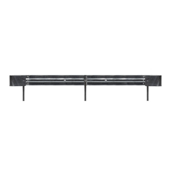 Leitplanken Komplett-Bausatz 4,80 Meter Länge, zum Rammen, Stahl, Profil B