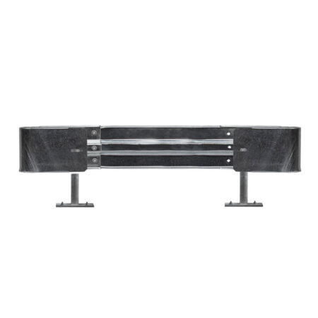 Leitplanken Komplett-Bausatz 2,13 Meter, IPE-Pfosten, Aufschrauben, Stahl, Profil B