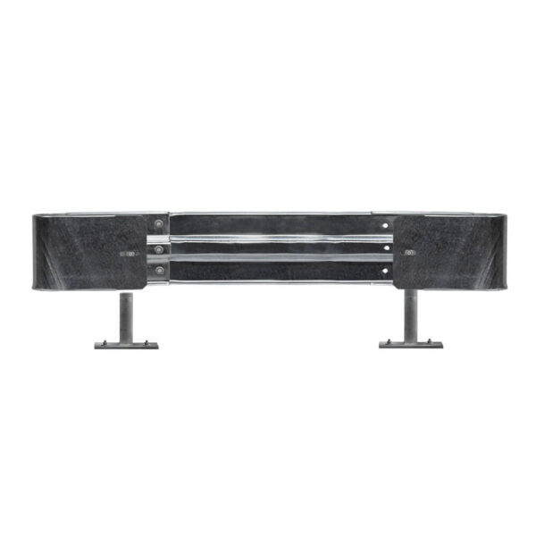Leitplanken Komplett-Bausatz 2,13 Meter, IPE-Pfosten, Aufschrauben, Stahl, Profil B
