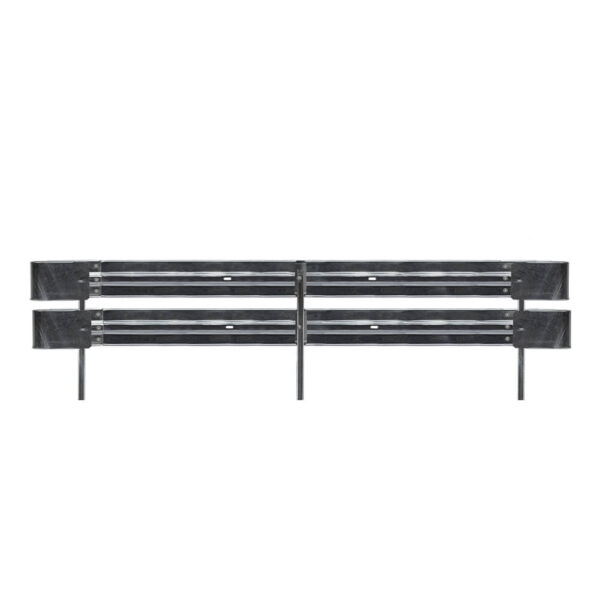 Leitplanken Komplett-Bausatz, 2-holmig, 4,80 m, zum Rammen, Stahl, Profil B
