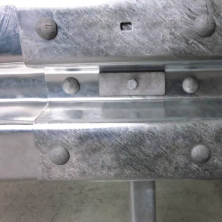 Leitplanken Verlängerungs-Bausatz 4 Meter Länge, zum Aufschrauben, Stahl, Profil B