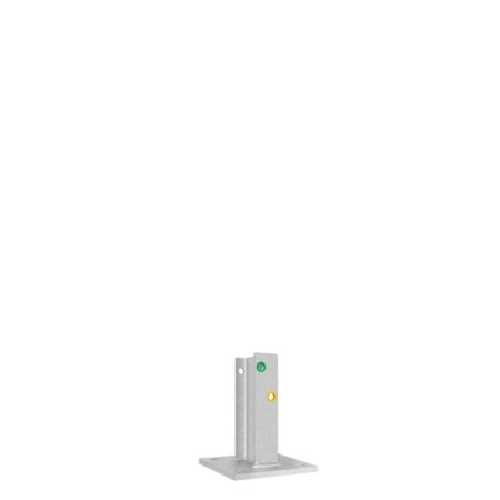 Multi-Pfosten, IPE 100, 25 cm hoch, für Leitplanken, 1SP, Stahl, zum Aufschrauben