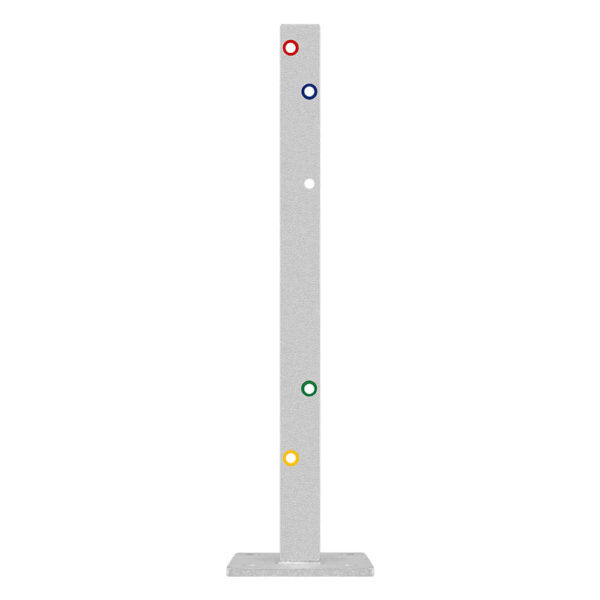 Multi-Pfosten, IPE 100, 75 cm hoch, für Leitplanken, 2SP, Stahl, zum Aufschrauben