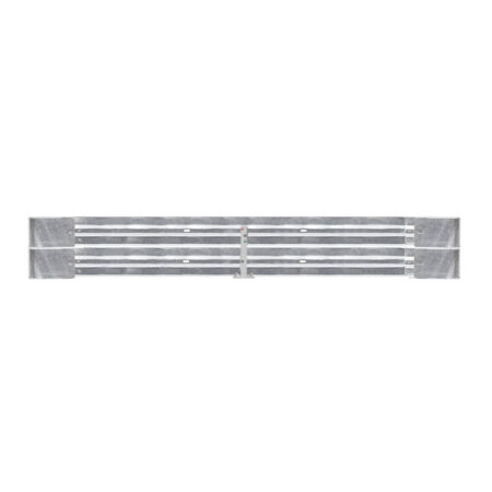 Leitplanken Komplett-Bausatz M50-2SP, 4,8 m, zum Aufschrauben, Stahl, Profil B
