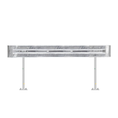 Leitplanken Komplett-Bausatz M100-1SP, 2,8 m, zum Aufschrauben, Stahl, Profil B