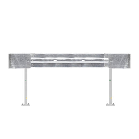 Leitplanken Komplett-Bausatz M100-1SP, 2,8 m, zum Aufschrauben, Stahl, Profil B