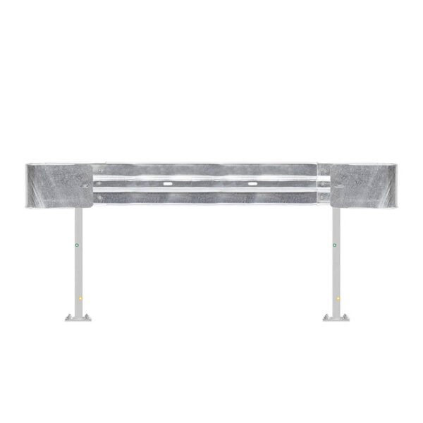 Leitplanken Komplett-Bausatz M100-1SP, 2,8 m, zum Aufschrauben, Stahl, Profil B