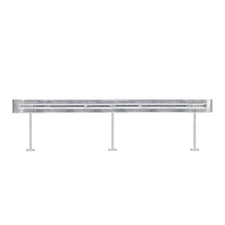 Leitplanken Komplett-Bausatz M100-1SP, 4,8 m, zum Aufschrauben, Stahl, Profil B