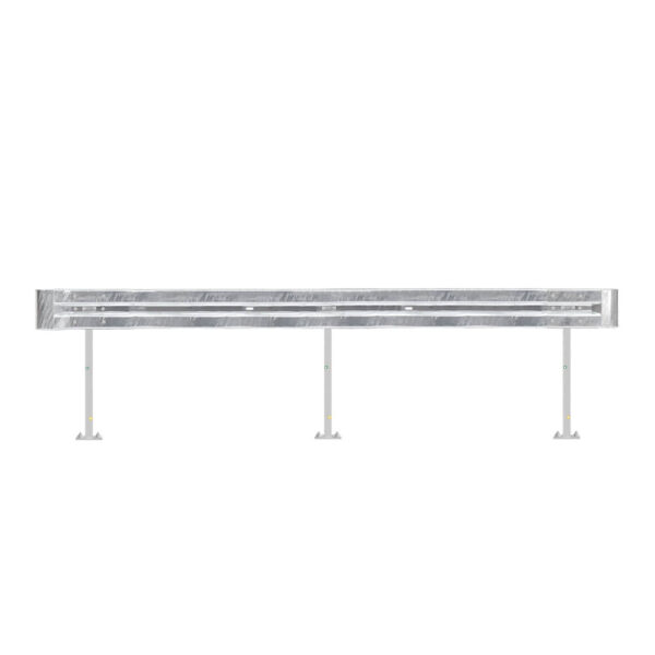 Leitplanken Komplett-Bausatz M100-1SP, 4,8 m, zum Aufschrauben, Stahl, Profil B
