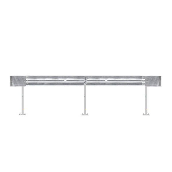Leitplanken Komplett-Bausatz M100-1SP, 4,8 m, zum Aufschrauben, Stahl, Profil B