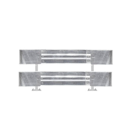Leitplanken Komplett-Bausatz M75-2SP, 2,13 m, zum Aufschrauben, Stahl, Profil B