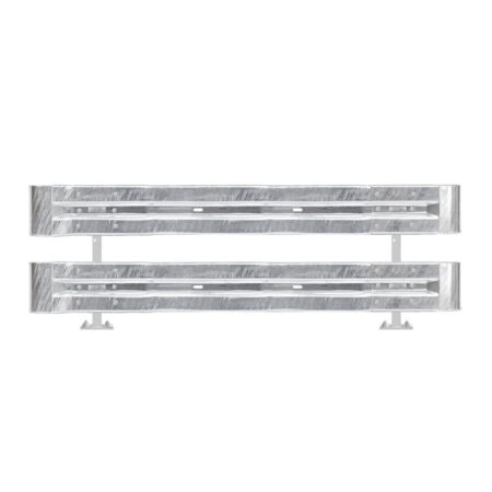 Leitplanken Komplett-Bausatz M75-2SP, 2,8 m, zum Aufschrauben, Stahl, Profil B