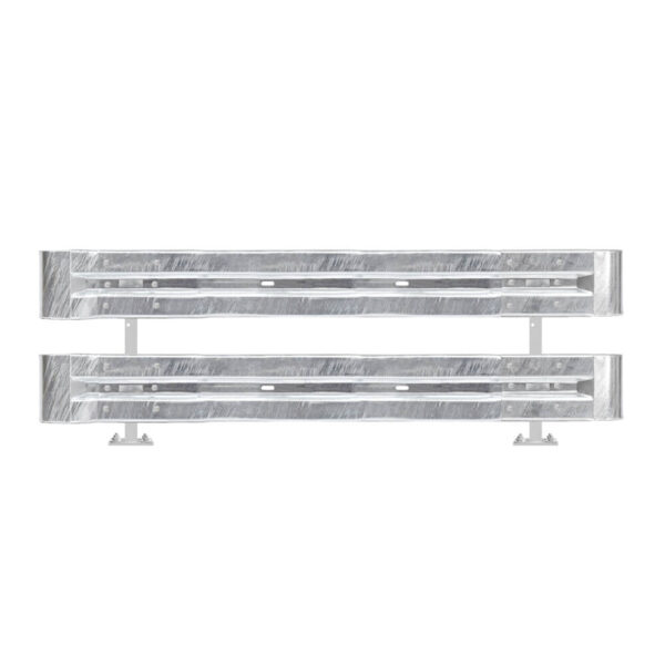 Leitplanken Komplett-Bausatz M75-2SP, 2,8 m, zum Aufschrauben, Stahl, Profil B