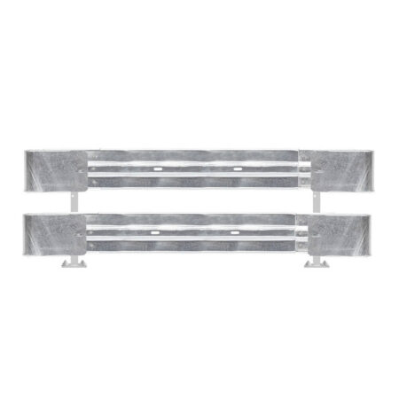 Leitplanken Komplett-Bausatz M75-2SP, 2,8 m, zum Aufschrauben, Stahl, Profil B