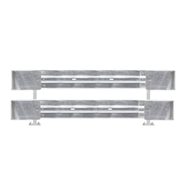 Leitplanken Komplett-Bausatz M75-2SP, 2,8 m, zum Aufschrauben, Stahl, Profil B