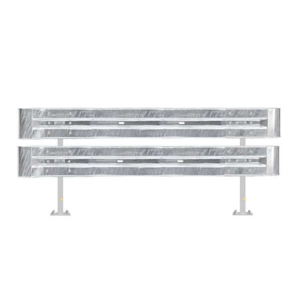 Leitplanken Komplett-Bausatz M100-2SP, 2,8 m, zum Aufschrauben, Stahl, Profil B