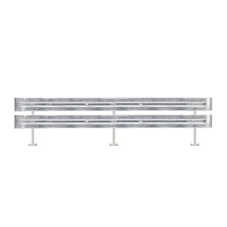 Leitplanken Komplett-Bausatz M100-2SP, 4,8 m, zum Aufschrauben, Stahl, Profil B