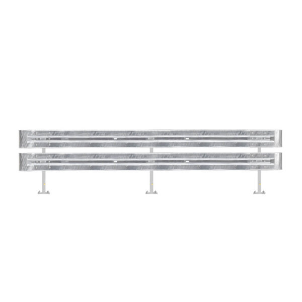 Leitplanken Komplett-Bausatz M100-2SP, 4,8 m, zum Aufschrauben, Stahl, Profil B