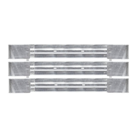 Leitplanken Komplett-Bausatz M100-3SP, 2,8 m, zum Aufschrauben, Stahl, Profil B
