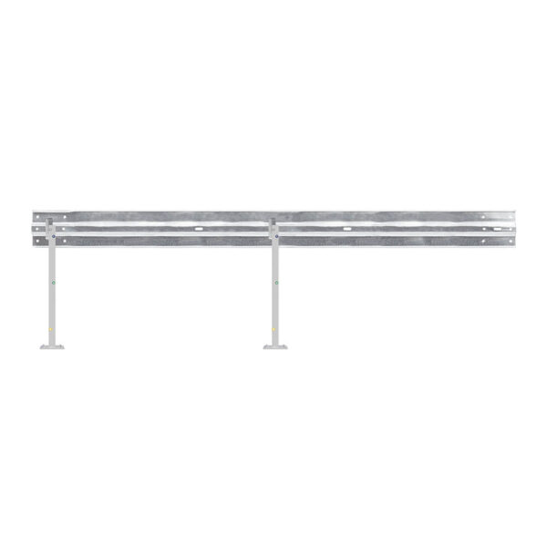Leitplanken Verlängerungs-Bausatz M100-1SP, 4 m, zum Aufschrauben, Stahl, Profil B