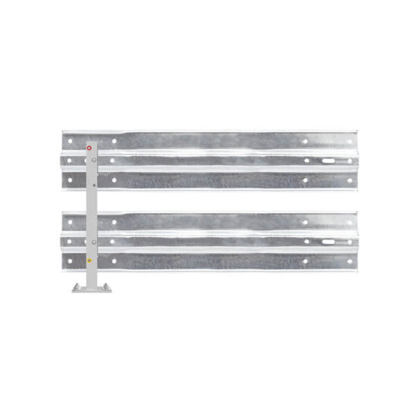 Leitplanken Verlängerungs-Bausatz M75-2SP, 1,33 m, zum Aufschrauben, Stahl, Profil B