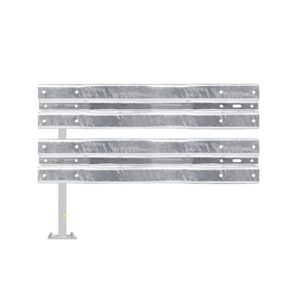 Leitplanken Verlängerungs-Bausatz M100-2SP, 1,33 m, zum Aufschrauben, Stahl, Profil B