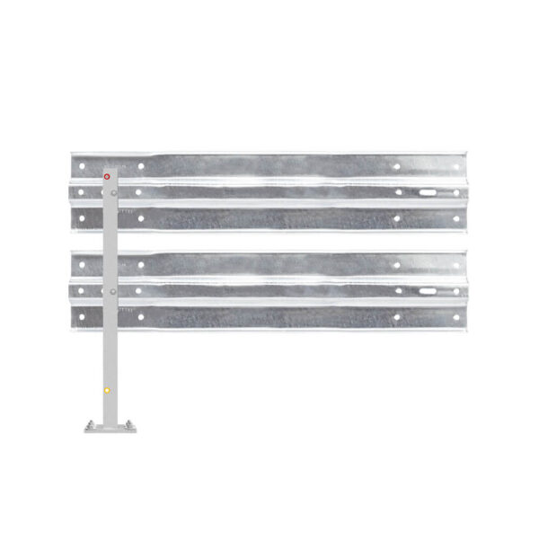 Leitplanken Verlängerungs-Bausatz M100-2SP, 1,33 m, zum Aufschrauben, Stahl, Profil B