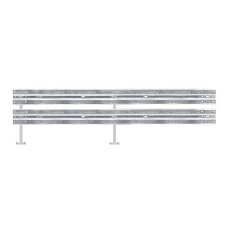 Leitplanken Verlängerungs-Bausatz M100-2SP, 4 m, zum Aufschrauben, Stahl, Profil B