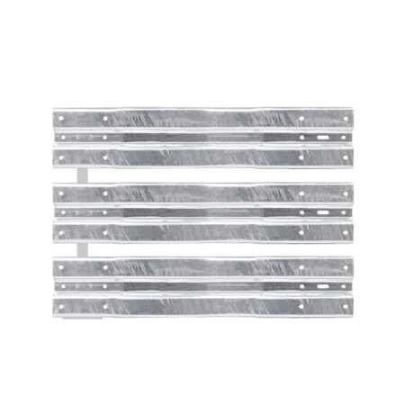 Leitplanken Verlängerungs-Bausatz M100-3SP, 1,33 m, zum Aufschrauben, Stahl, Profil B
