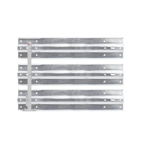 Leitplanken Verlängerungs-Bausatz M100-3SP, 1,33 m, zum Aufschrauben, Stahl, Profil B