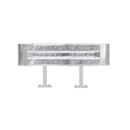 Leitplanken Komplett-Bausatz M50-1SP, 1,3 m, zum Aufschrauben, Stahl, Profil B